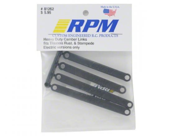 RPM Heavy Duty Camber Links - Rustler/Stampede 2WD - Black ** CLEARANCE **