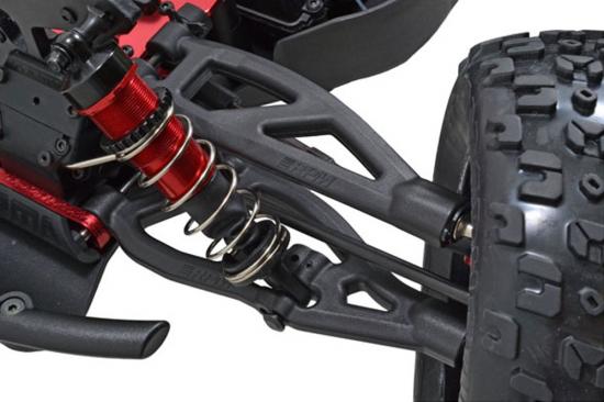 RPM Front Upper and Lower A Arms for Arrma Outcast/Talion/Kraton/DEX8T - Black