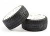 Sweep 1:8 GT Tread 45 Degree Belted Tyres on White EVO16 17mm Hex Wheels (2)