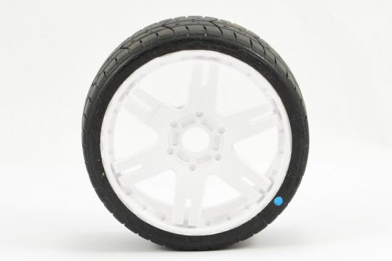 Sweep 1:8 GT Tread Belted Tyres on White 6IX 17mm Hex Wheels (2)