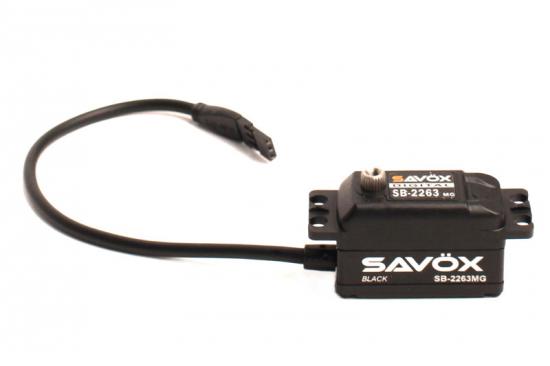 Savox SB2263MGB Low Profile Digital Servo - Black - 10KG - 0.076s