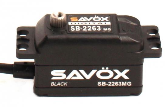 Savox SB2263MGB Low Profile Digital Servo - Black - 10KG - 0.076s