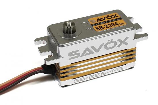 Savox Low Profile Brushless HV MG Servo - 15Kg - 0.085S