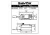 Savox Low Profile Brushless HV MG Servo - 12Kg - 0.08S - Black