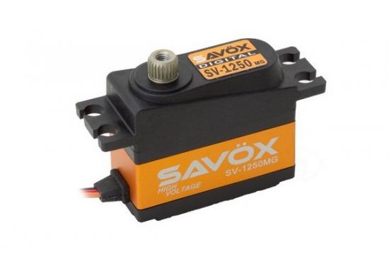 Savox SV1250MG High Voltage Digital Mini Cyclic Servo - 8KG - 0.095s