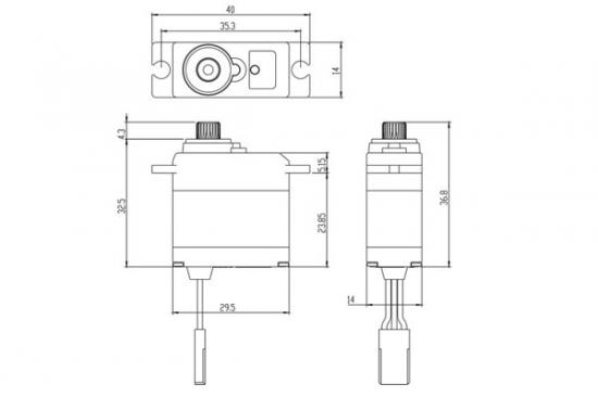 Savox SW0250MG Waterproof Digital Micro Servo - 5KG - 0.11s (Upgrade for TRX-2080)