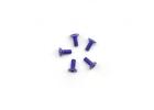 Aluminium Countersunk Hex Head Screw - M2.2 x 6 Purple (5)