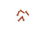 Aluminium Countersunk Hex Head Screw - M3 x 12 Orange (5)