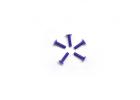 Aluminium Countersunk Hex Head Screw - M3 x 12 Purple (5)