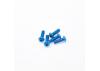 Aluminium Button Hex Head Screw - M3 x 10 Blue (5)