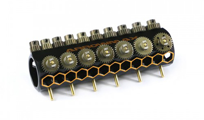 Set of 17 Alloy Pinions 48DP & Caddy 15T-31T