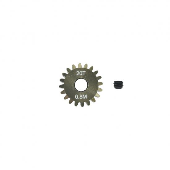 Pinion Gear 0.8mm (mod) - 20T (7075 Hard) ** CLEARANCE **