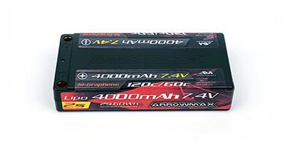 Lipo 4000mAh 1:12 - 7.4V - 60/120C Si-Graphene