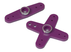 Servo Arm; JR1/2 Purple