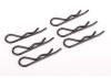 Body Clips 1:8 - Black - (6)