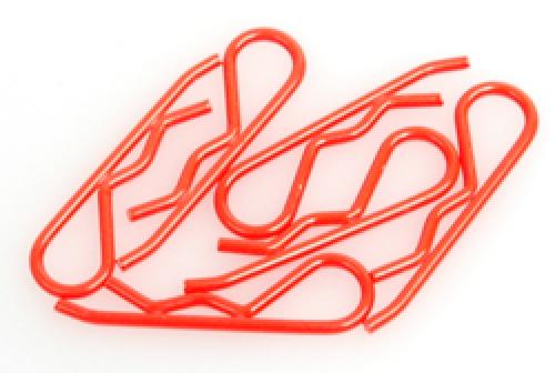 Body Clip 1:8 - Fluorescent Red (6)