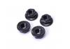 Core RC - Serrated Alloy M4 Nuts - Black (4)