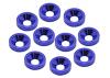 Alloy M4 Countersunk Washers - Blue (10)