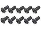 Steel Button Head Hex Screws M4 x 8 pk10