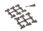 Rubber Body Clip Pulls - pk12