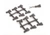 Rubber Body Clip Pulls - pk12