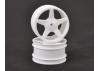 JConcepts 2.2 5 Spoke Rear White Wheels - CAT XLS - 8mm Castle Fitting (2)