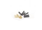 4.0mm Gold Banana Bullets M/F 3prs + Shrink Tube