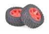 Spider Rear Tyre & Wheel Set - Red