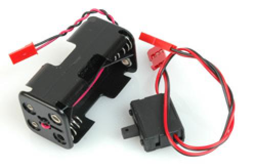 Battery Box & Switch; 4 x AA