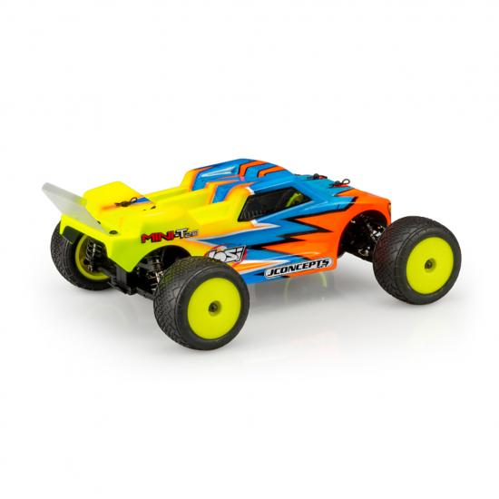 JConcepts Finnisher Mini-T 2.0 Clear Bodyshell with Rear Spoiler