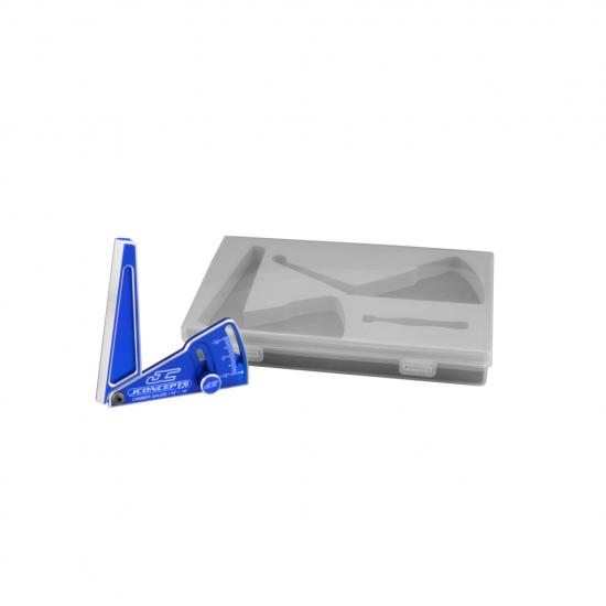 JConcepts Aluminium Camber Gauge 85mm - Blue