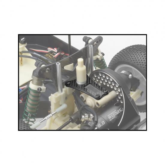 RC10 Worlds 2.5mm Carbon Fibre Transmission Brace (3 Gear)