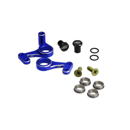 RC10 Aluminium Steering Bell-Crank Set-Blue
