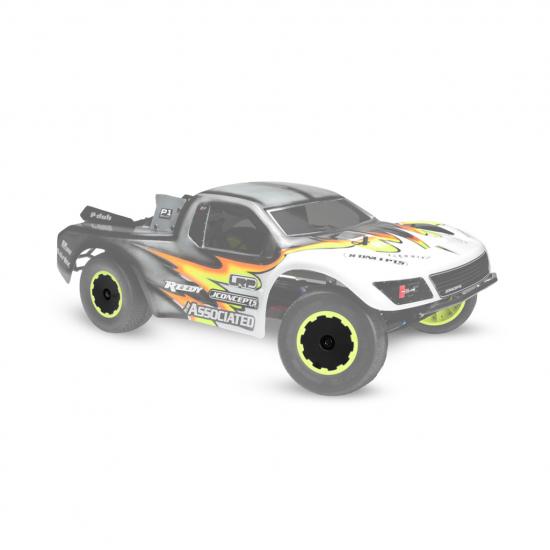 JConcepts Hazard SC6 Black +3mm Offset Wheels (2)