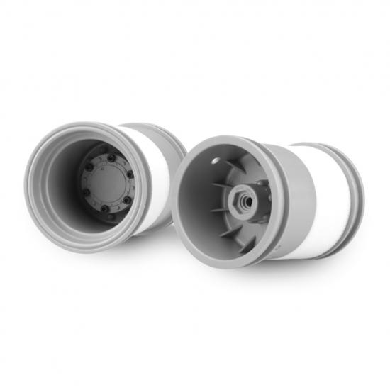 Tribute-2.6x3.6 Monster Truck Wheel Silver-2pc
