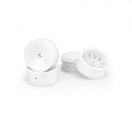 JC Mono 2.2 2WD Front Wheels - Bearing Fit - White (4)