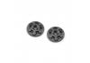 RM2 Clover Large Flange 1:8 Wing Butt-Black 2pc