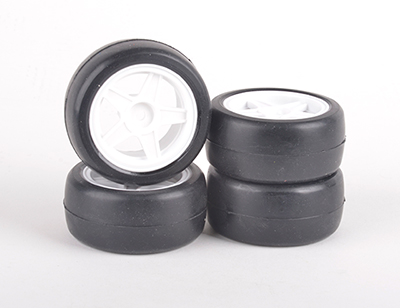 Rush Mini Tyres 40 Round Pre-Glued 4pcs