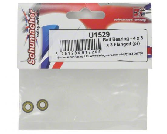 Ball Bearing - 4 x 8 x 3 Flanged (2) ** CLEARANCE **