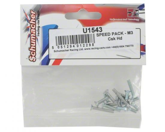 Schumacher Speed Pack - M3 Countersunk Head