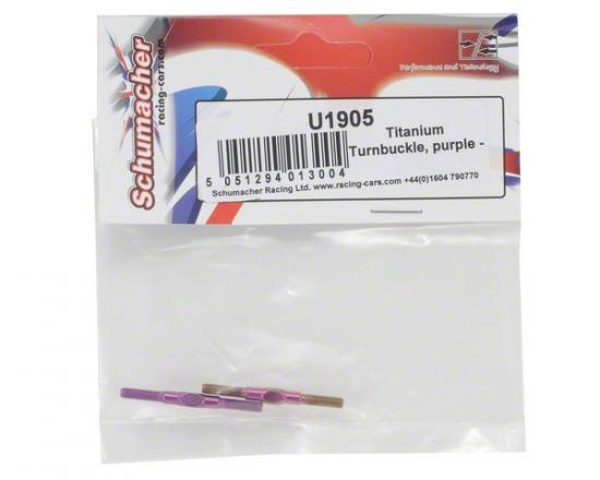 Titanium Turnbuckle; purple - 35mm (2)