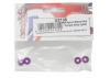 M4 Nylock Flanged Wheel Nut - Purple Alloy (4)