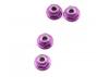 M4 Nylock Flanged Wheel Nut - Purple Alloy (4)