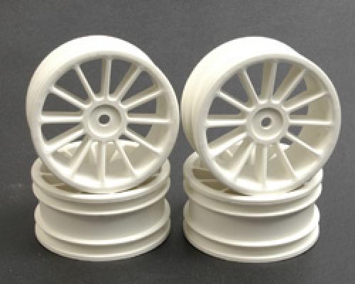 Wheel; 12 spoke 25mm - White (4)