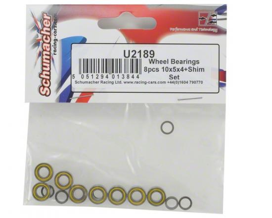 Wheel Bearings 8pcs 10x5x4+Shim Set