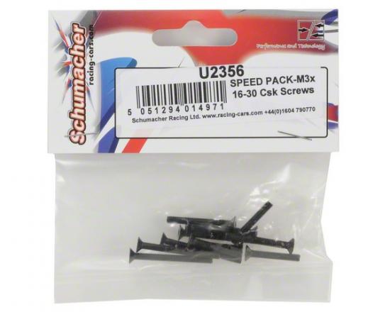 Speed Pack - M3x16-30 Countersunk Screws (10)