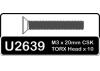 Speed Pack - Torx M3x20mm Countersunk Head