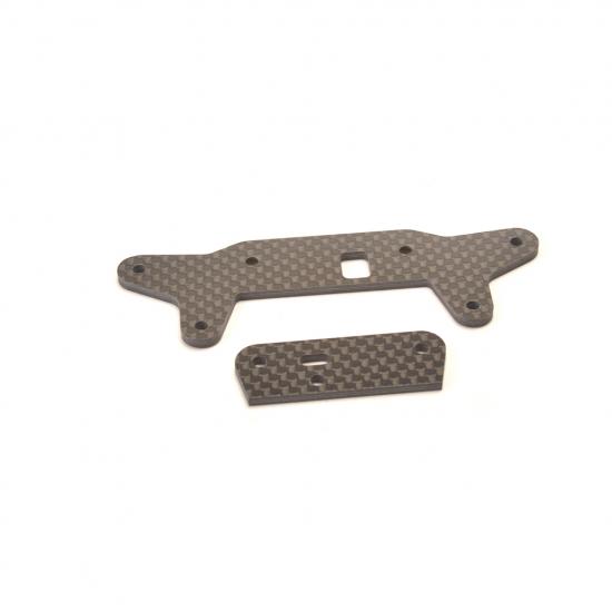 Carbon Fibre Front Shock Bkt & Straps etc - GTR