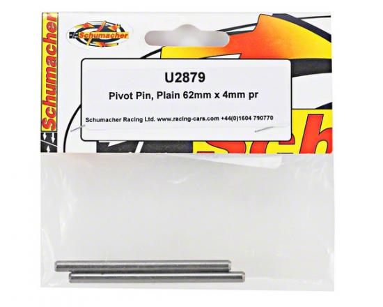 Pivot Pin; Plain 62mm x 4mm (2)