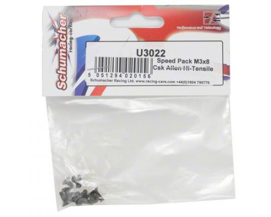 Speed Pack - M3x8 Countersink Allen Head (6)